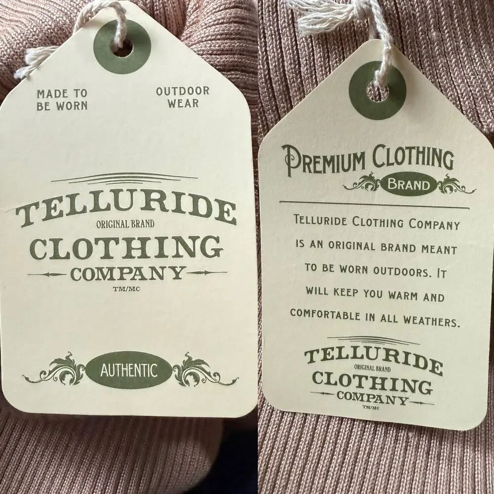 Telluride Women's Tan Knit Turtleneck Sweater with Side Ribbing Size Large - NWT